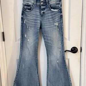 Distressed Flare Jeans